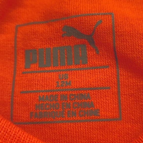 NWT Puma orange onesie/bodysuit - Picture 3 of 5